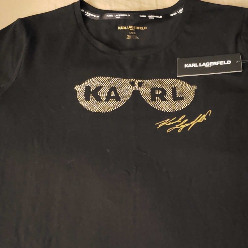 Karl Lagerfeld black tee